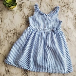 Girl's Blue Seersucker Lilly Pulitzer Dress Size 5